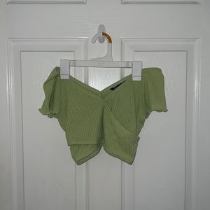 SHEIN green crop top